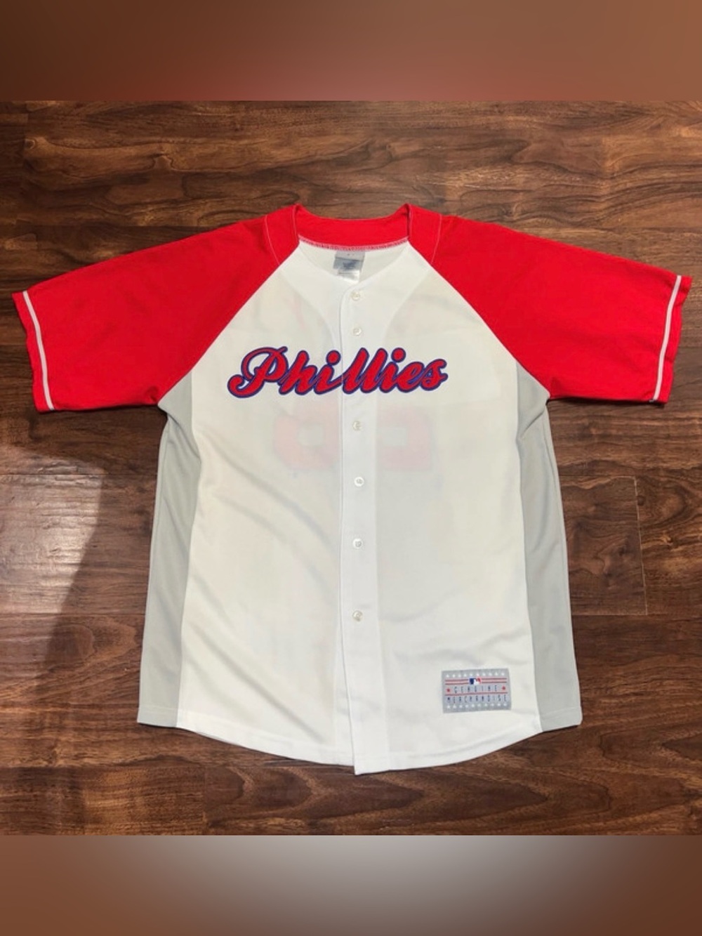 Philadelphia Phillies Red & White Baseball Jersey
